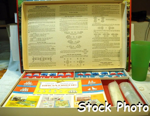 American Heritage, Broadside Board Game © 1962, Milton Bradley #4270